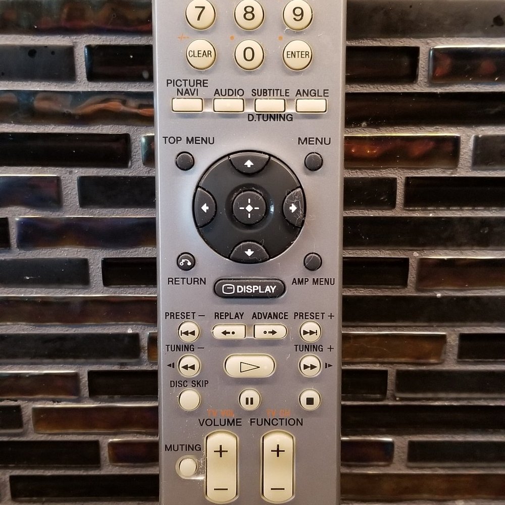 ORIGINAL SONY RM-ADP008 TV DVD REMOTE CONTROL SILVER COMPATIBLE DAV DX355 DX375
